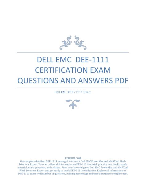 DEE-1111 Exam