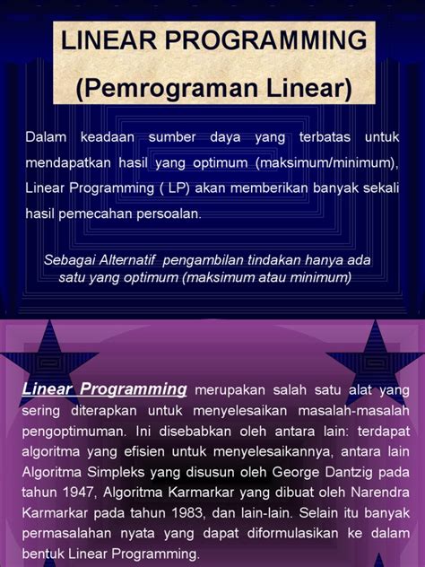 Definisi Pemrograman Linear | PDF | Komputer - Scribd - wintechmobiles.com