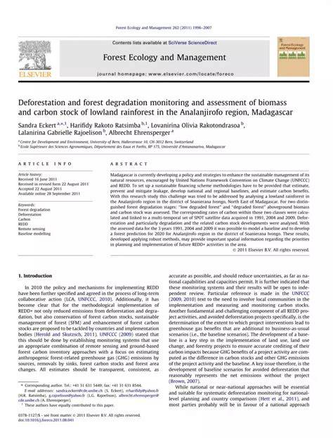 Deforestation and forest degradation monitoring and assessment of ... - raincitystudios.com