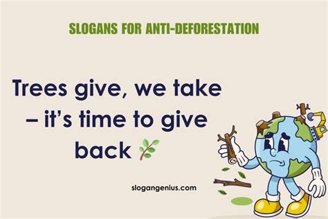 Deforestation Slogan - muktibox.com
