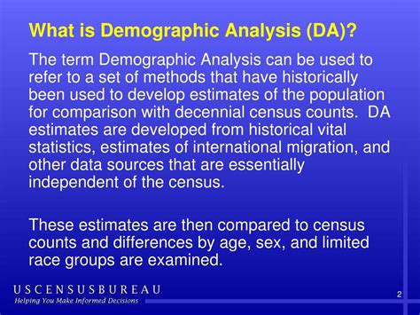 Demographic Analysis (DA) - Census.gov - wintechmobiles.com
