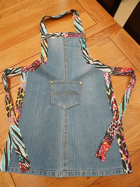 Denim Upcycled Apron - Etsy - raincitystudios.com