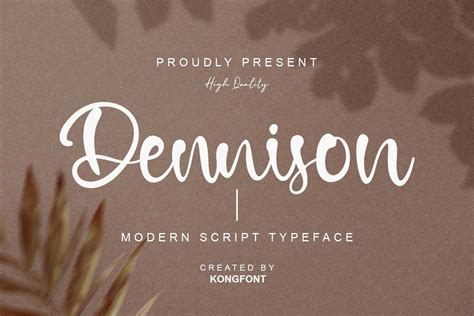 Dennison Calligraphy Font - Font Kong - muktibox.com