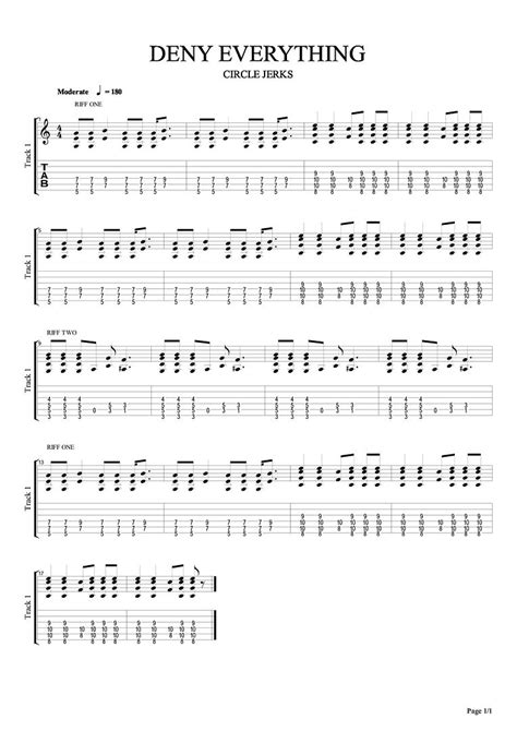 DENY EVERYTHING CHORDS by Circle Jerks @ Ultimate-Guitar.Com