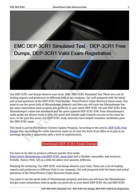 DEP-3CR1 PDF Testsoftware