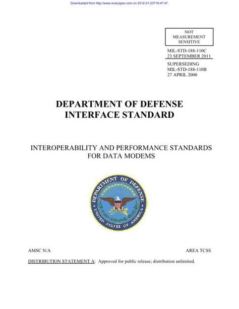 DEPARTMENT OF DEFENSE INTERFACE STANDARD - wintechmobiles.com