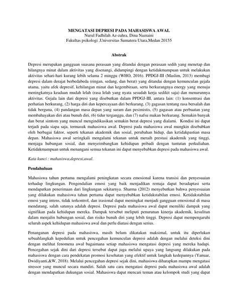 Depresi pada Mahasiswa - Kompas - wintechmobiles.com