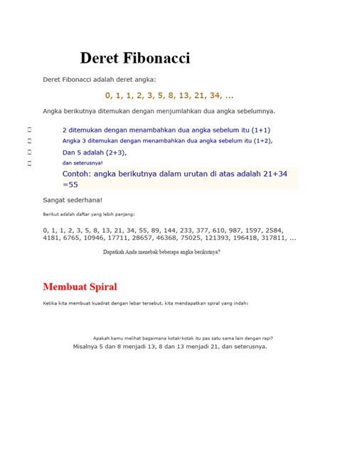 Deret Fibonacci dalam Pemrograman C | PDF | Filsafat … - wintechmobiles.com