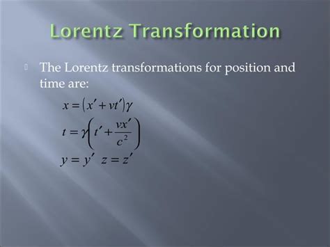 Derivations of the Lorentz transformations - wintechmobiles.com