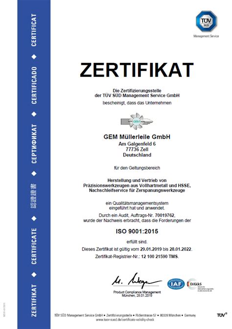 DES-1121 Zertifizierung
