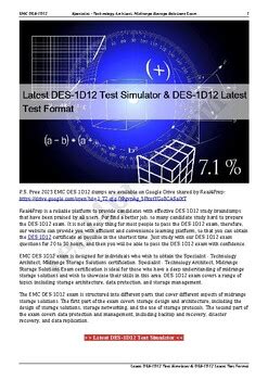DES-1D12 Online Test