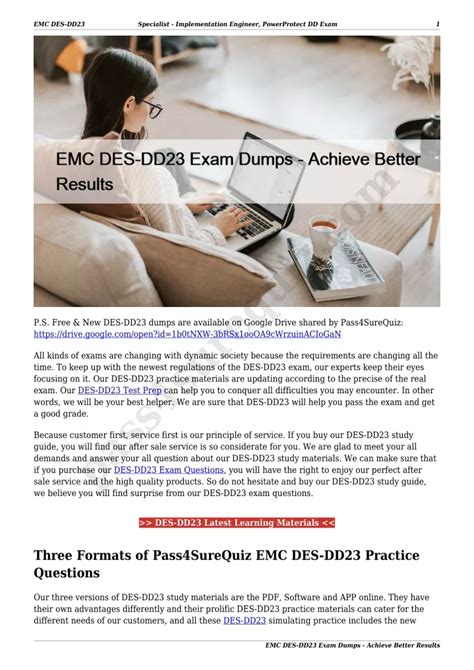 DES-DD23 Prüfungsinformationen