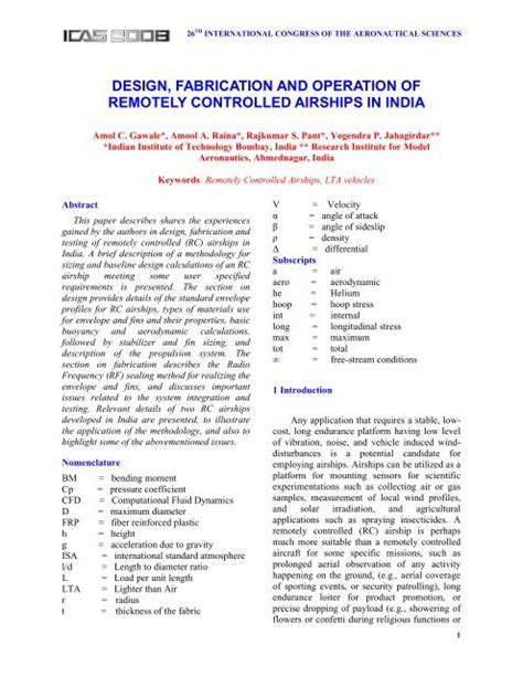 DESIGN, FABRICATION AND OPERATION OF REMOTELY …