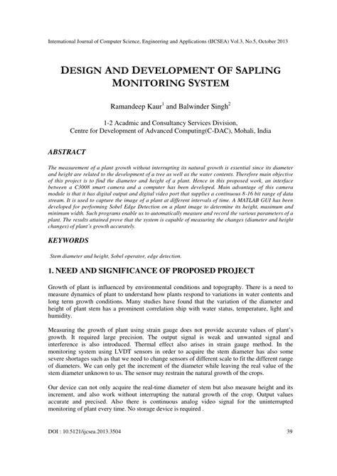 Design and Development of Sapling Monitoring System - raincitystudios.com