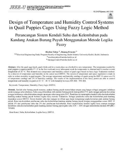 Design of Temperature and Humidity Control Systems in Quail - raincitystudios.com