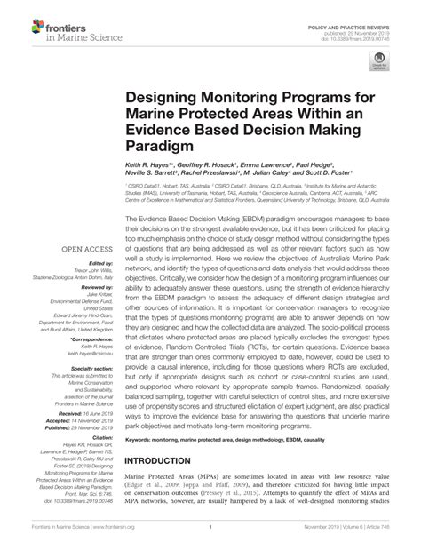 Designing Monitoring Programs for Marine Protected … - raincitystudios.com