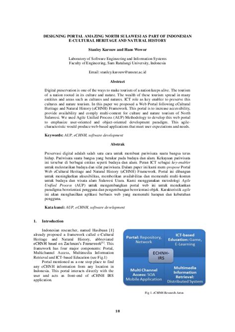 Designing Portal Amazing North Sulawesi as Part of Indonesian E ... - wintechmobiles.com