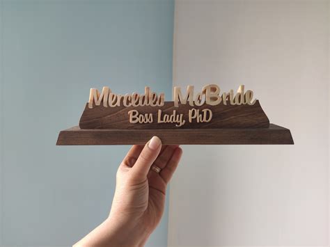 Desk Name Plates | Custom & Personalized | PlaqueMaker - muktibox.com