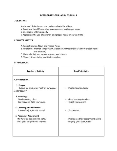 DETAILED LESSON PLAN IN ENGLISH GRADE 10