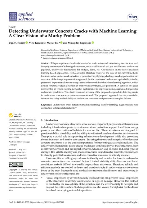 Detecting Underwater Concrete Cracks with Machine … - raincitystudios.com