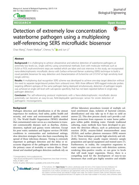 Detection of extremely low concentration waterborne pathogen using a ... - muktibox.com