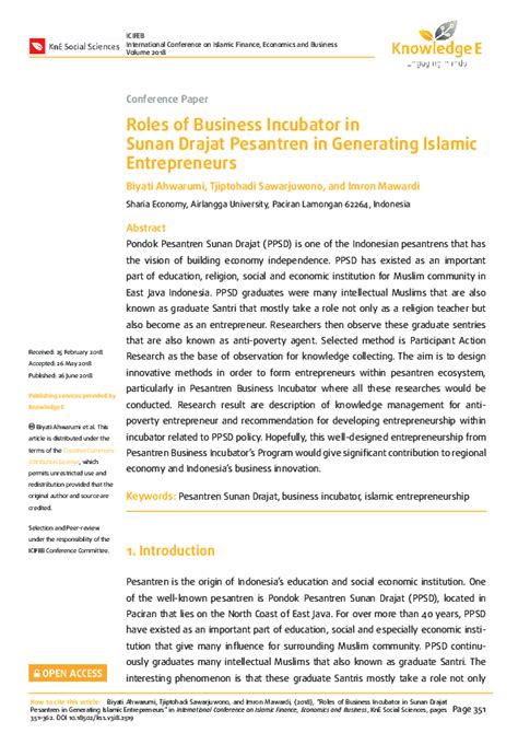 Determinants of business success at Sunan Drajat Islamic Boarding ... - wintechmobiles.com