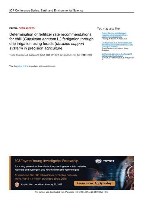 Determination of fertilizer rate recommendations for chili (Capsicum ... - raincitystudios.com