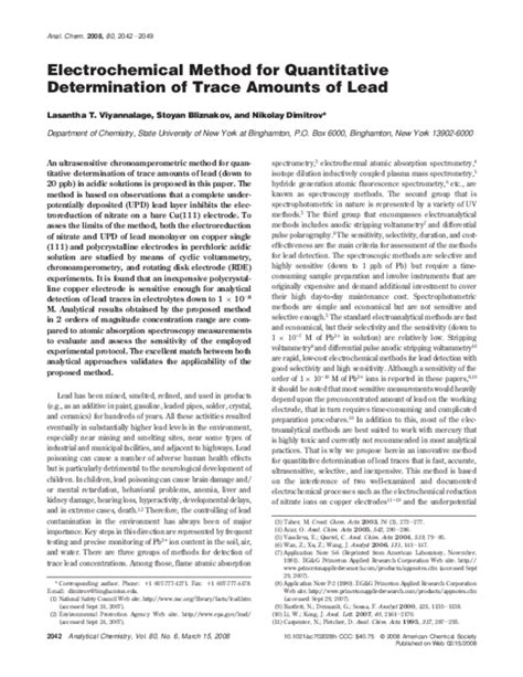 Determination of Trace Amounts of Copper and Lead by Tungsten Metal ... - wintechmobiles.com