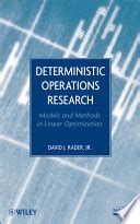 Deterministic Operations Research: Models and Methods in Linear ... - wintechmobiles.com