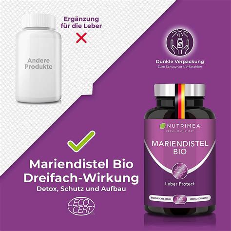 DETOX Mariendistel BIO Natürlich Leber & Körper entgiften