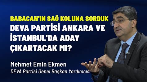 DEVA Partisi Ankara ve İstanbul’da aday çıkaracak
