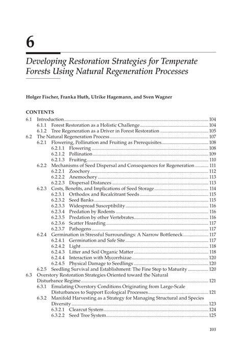 Developing restoration strategies for temperate forests … - raincitystudios.com