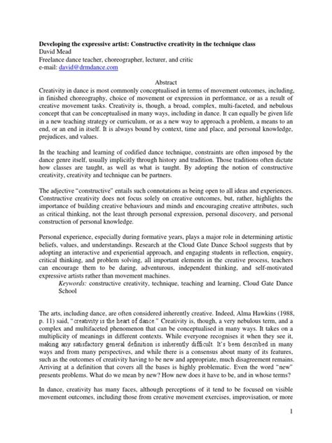 Developing the expressive artist: Constructive creativity in the ... - muktibox.com