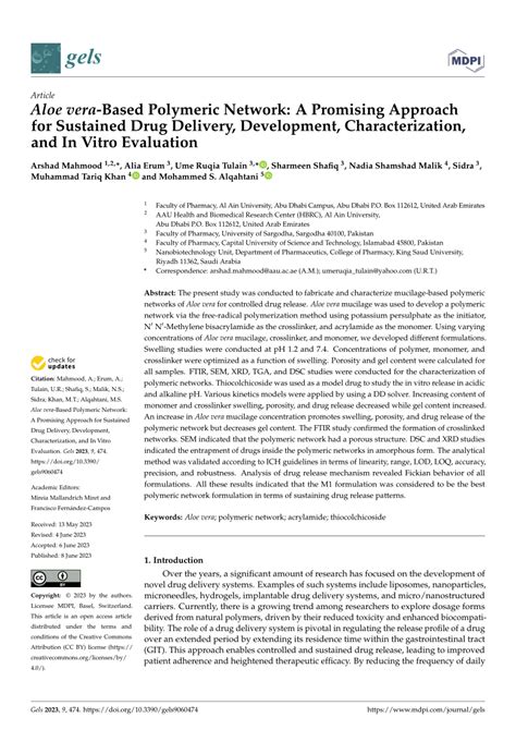 Development and characterization of an aloe vera-based bio ... - Nature - wintechmobiles.com