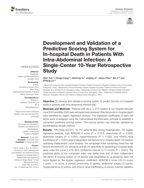 Development and validation of a predictive scoring system for in ... - coolestguyplanet.net