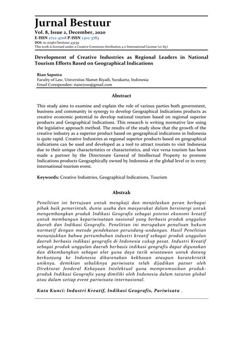 Development of Creative Industries as Regional Leaders in National ... - wintechmobiles.com