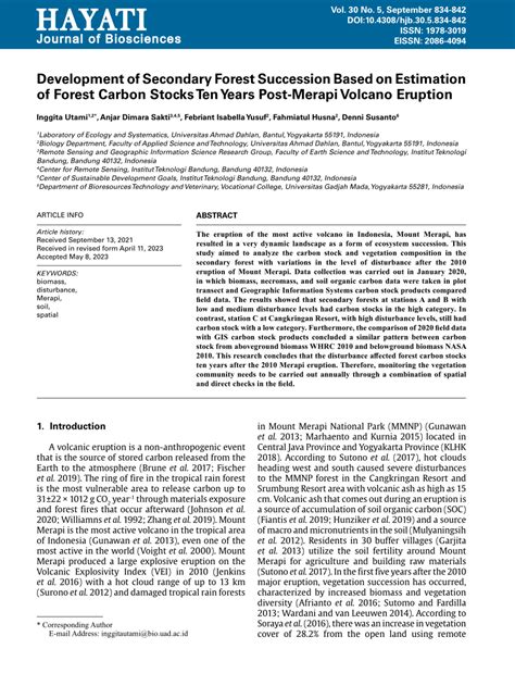 Development of Secondary Forest Succession Based on Estimation of ... - raincitystudios.com