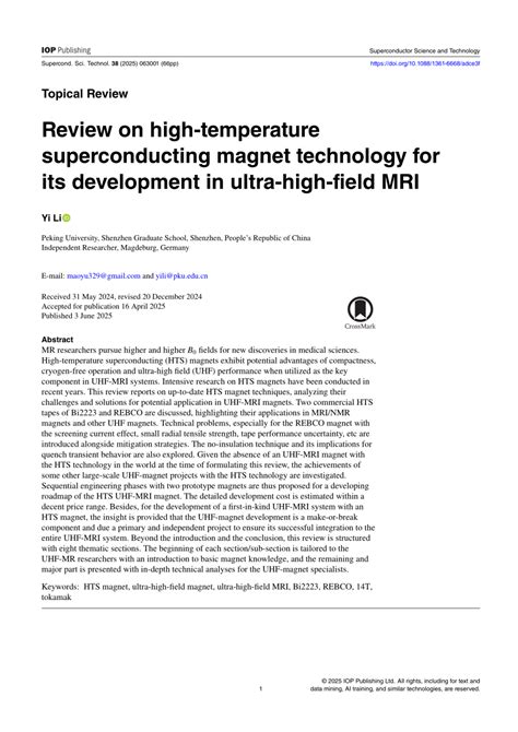 Development of superconducting magnet for high-field MR systems in ... - wintechmobiles.com