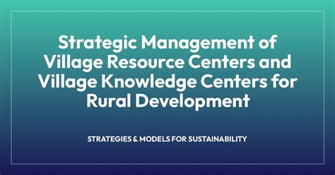 DEVELOPMENT STRATEGIES TO MANAGE VILLAGE FOREST - raincitystudios.com