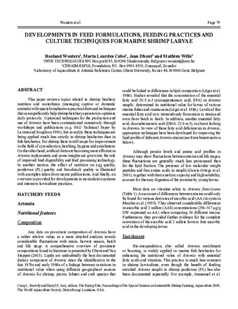 Developments in Feed Formulations, Feeding Practices and Culture ... - raincitystudios.com