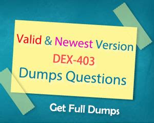 DEX-403 Dumps
