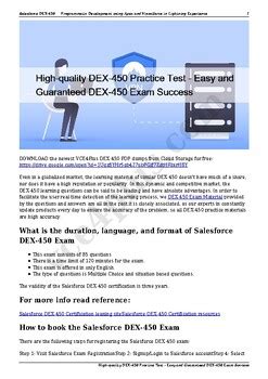 DEX-450 Online Tests