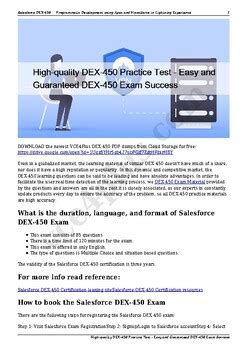 DEX-450 PDF Testsoftware