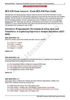 DEX-450 PDF Testsoftware