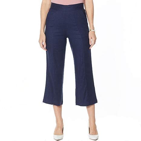 DG2 by Diane Gilman Stretch Linen-Blend Crop Pant - HSN