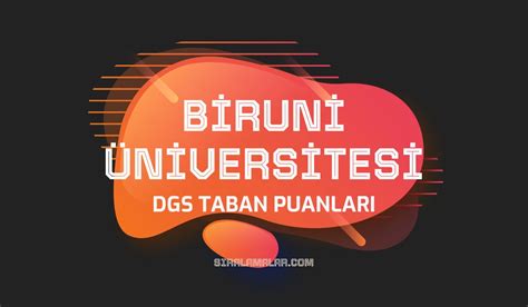 DGS verilerine göre BİRUNİ Üniversitesi DGS tavan puanı en düşük , en yüksek 'dir.