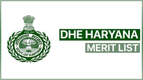 DHE Haryana PG First merit list 2024 Pdf @dheadmissions.nic.in MA M.…