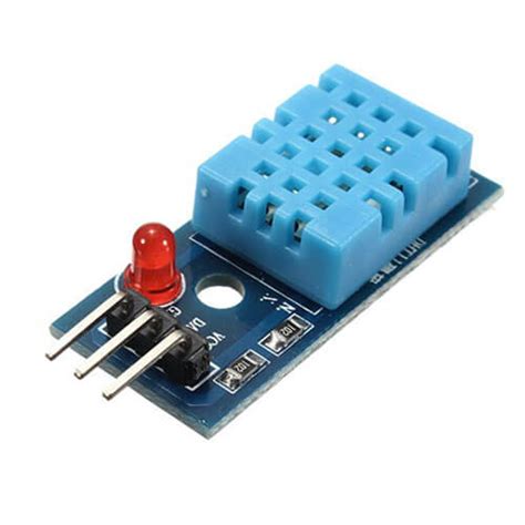 DHT11 Temperature Humidity Sensor 16bit digital and Arduino library
