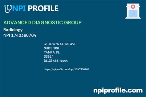 DIAGNOSTIC GROUP IHS, NPI 1427413723 - Clinic/Center …