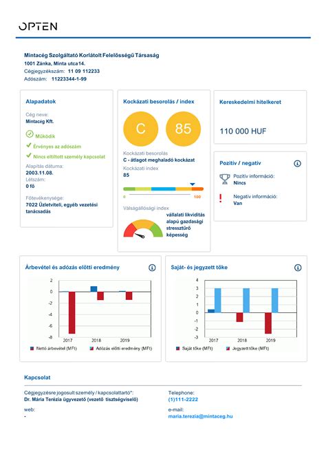 DIATECH Kft. céginfo, cégkivonat - OPTEN